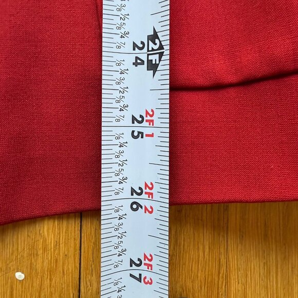 Emanuel Ungaro Size M Red Wool Mohair Blend Single Breasted Blazer Jacket - Picture 7 of 16